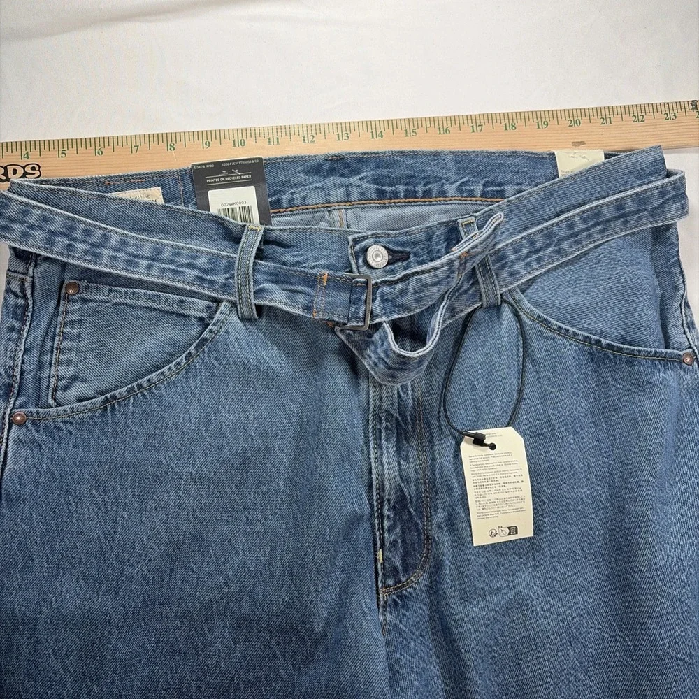 Levi's Premium Twisted Baggy Wide Leg Men's Jeans Size 36x30 Brand New Belted